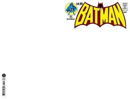 PRE-SALE: BATMAN #227 FACSIMILE EDITION CVR B BLANK CARD STOCK VAR