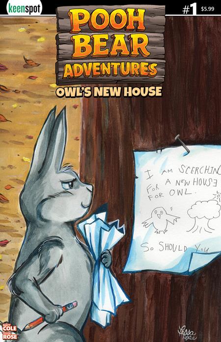 PRE-SALE: POOH BEAR ADVENTURES OWLS NEW HOUSE #1 (ONE SHOT) CVR A TESSA ROSE