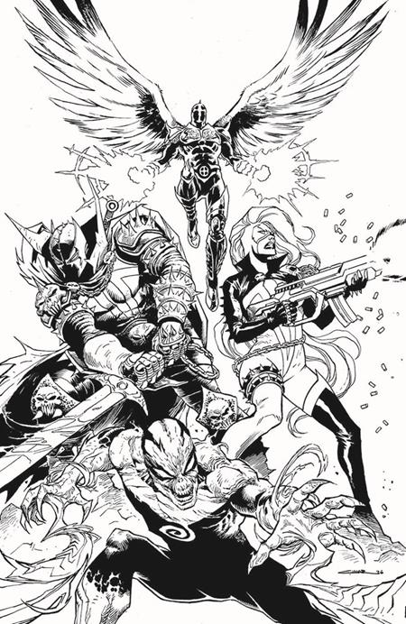 PRE-SALE: SPAWN SCORCHED #56 CVR B YILDIRAY CINAR B&W VIRGIN VAR