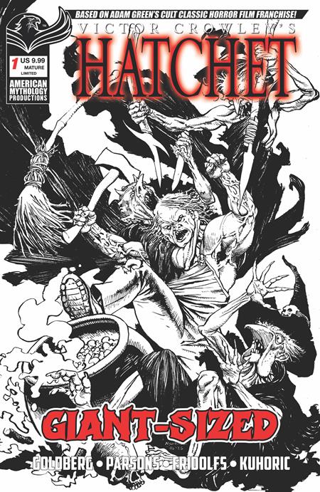 PRE-SALE: GIANT SIZED HATCHET HALLOWEEN #1 (ONE SHOT) CVR F ROY ALLAN MARTINEZ LIMITED B&W VAR