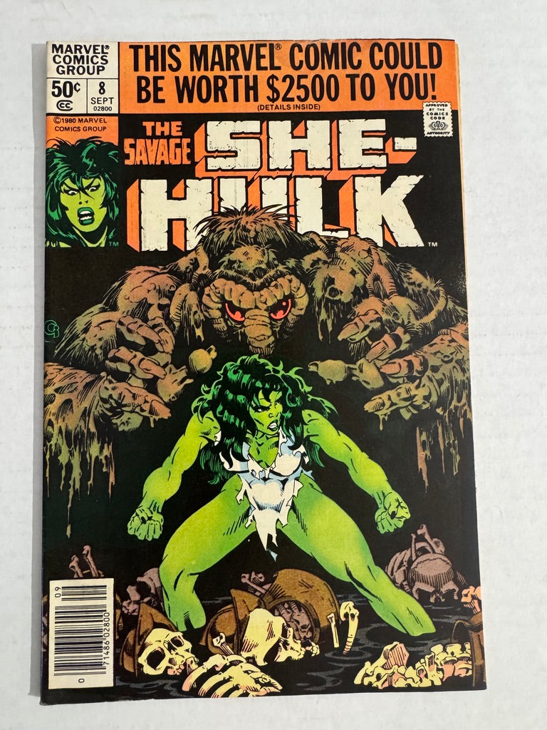 SAVAGE SHE-HULK #8 VG+ NEWSSTAND