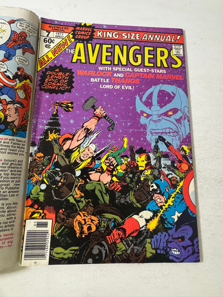 AVENGERS ANNUAL #7  Jim Starlin Cover DOUBLE COVER