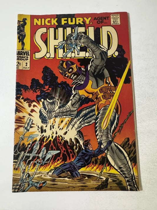 NICK FURY AGENT OF SHIELD #2 VG+ Steranko Cover