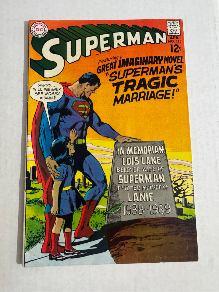 SUPERMAN #215 FN Neal Adams Cover