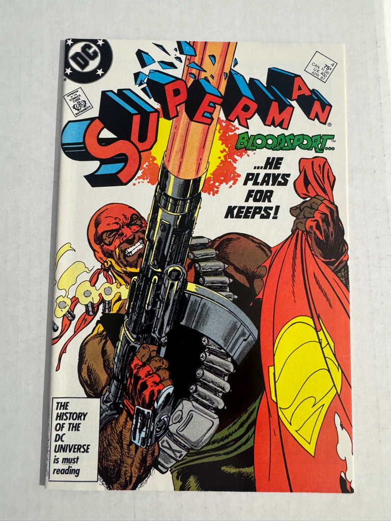 SUPERMAN #4 Vol 2 FN John Byrne Cover 1ST APPEARANCE