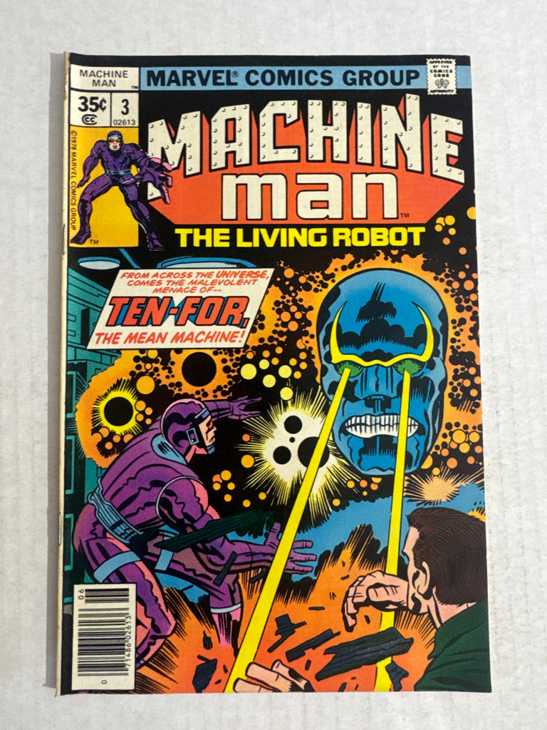 MACHINE MAN #3 VG+ Jack Kirby Cover