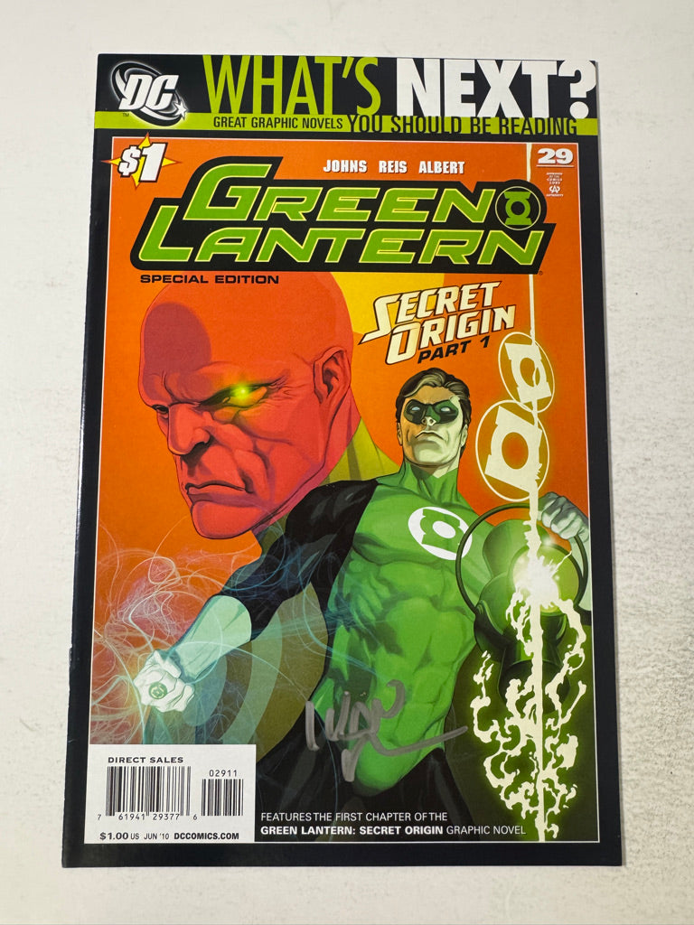 GREEN LANTERN #29 Vol 4 NM- SIGNED by Ivan Reis