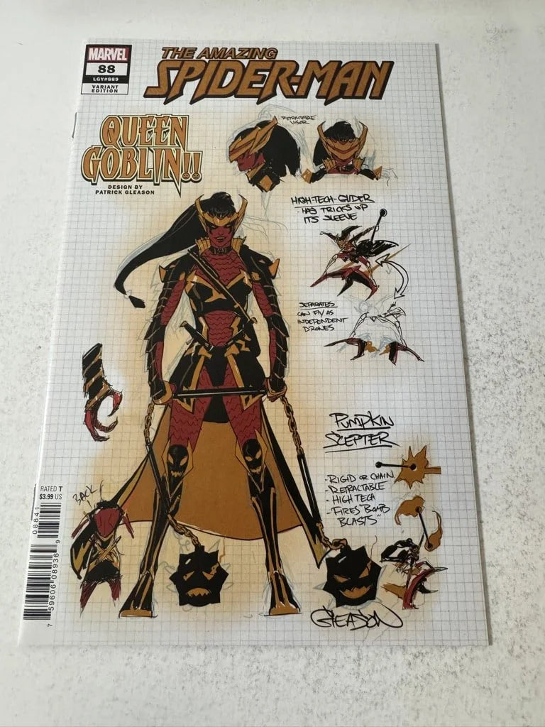 AMAZING SPIDER-MAN #88 Vol 5 NM 1:10 Patrick Gleason Design Variant 1ST APPEARANCE