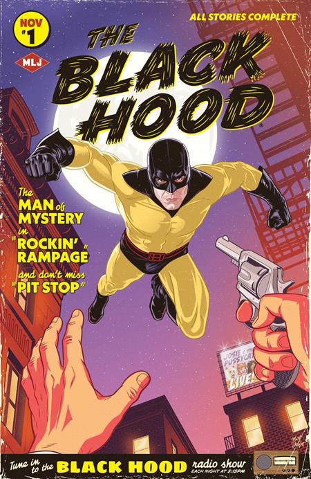 PRE-SALE: JOSIE AND THE PUSSYCATS ROCK ON (ONE SHOT) CVR B MATT TALBOT BLACK HOOD VAR