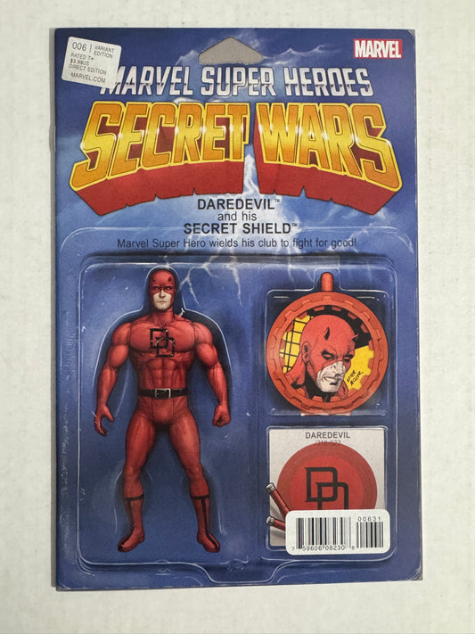 SECRET WARS #6 NM Christopher Action Figure Variant