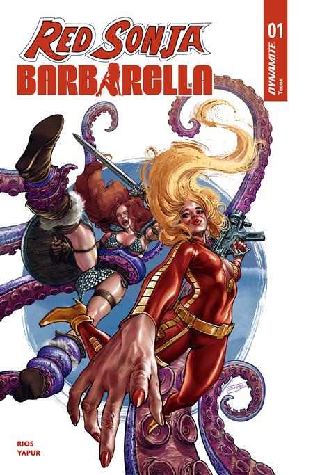 PRE-SALE: RED SONJA BARBARELLA #1 CVR C DIEGO YAPUR VAR