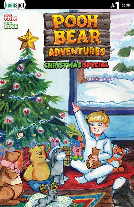 PRE-SALE: POOH BEAR ADVENTURES CHRISTMAS SPECIAL #1 (ONE SHOT) CVR A TESSA ROSE OPENING PRESENTS
