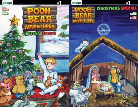 PRE-SALE: POOH BEAR ADVENTURES CHRISTMAS SPECIAL #1 (ONE SHOT) CVR D TESSA ROSE HOLOFOIL FLIP VAR