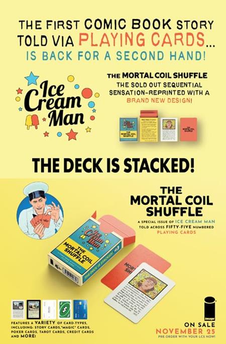 PRE-SALE: ICE CREAM MAN THE MORTAL COIL SHUFFLE CARD (NEW EDITION) (MR)
