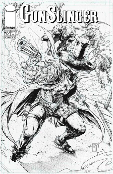 PRE-SALE: GUNSLINGER SPAWN #60 CVR B JONATHAN URIBE B&W VAR