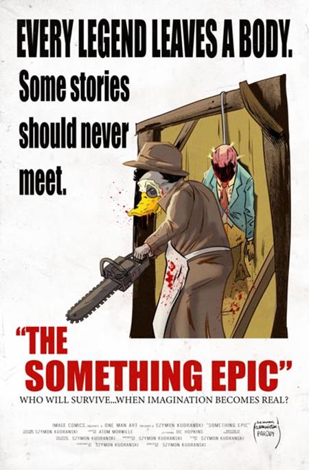 PRE-SALE: SOMETHING EPIC #17 CVR B SZYMON KUDRANSKI TEXAS CHAINSAW MASSACRE HOMAGE VAR