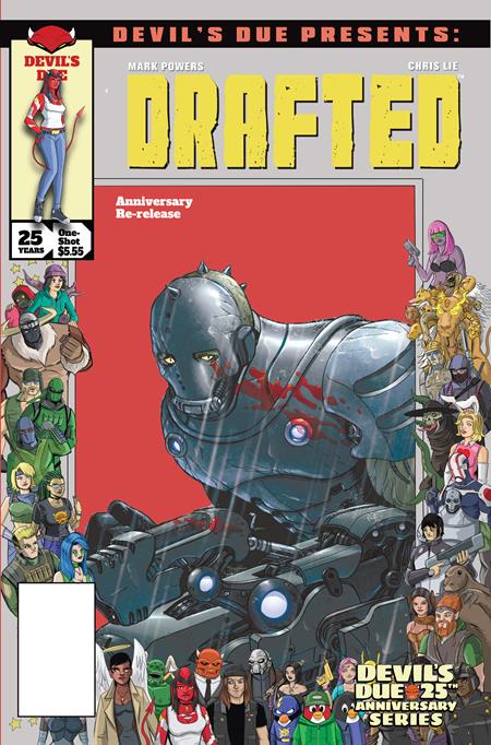 PRE-SALE: DEVILS DUE PRESENTS DRAFTED #1 (ONE SHOT) CVR D CHRIS LIE JOSH BLAYLOCK 25TH ANNIVERSARY HOMAGE VAR