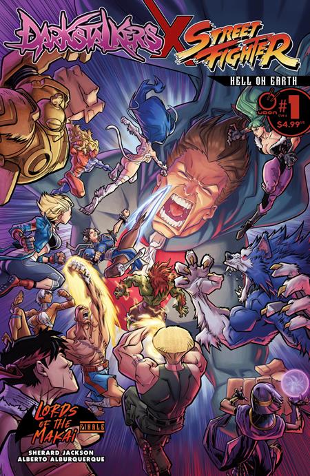 PRE-SALE: DARKSTALKERS X STREET FIGHTER HELL ON EARTH #1 (ONE SHOT) CVR A ALBERTO ALBURQUERQUE