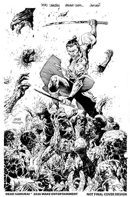 PRE-SALE: DEAD SAMURAI #8 2ND PTG CVR B JIM LEE SCOTT WILLIAMS B&W (MR)
