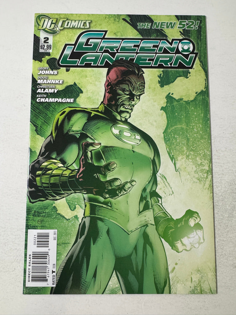 GREEN LANTERN #2 Vol 5 NM- 1:25 David Finch Variant