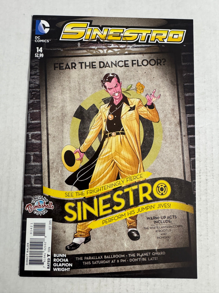SINESTRO #14 NM Bombshells Variant SIGNED by Emma Lupacchino