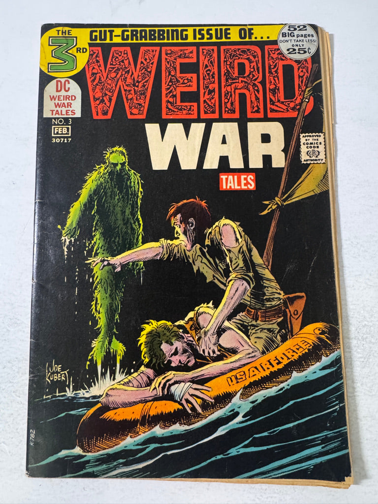 WEIRD WAR TALES #3 GD/VG Joe Kubert Cover