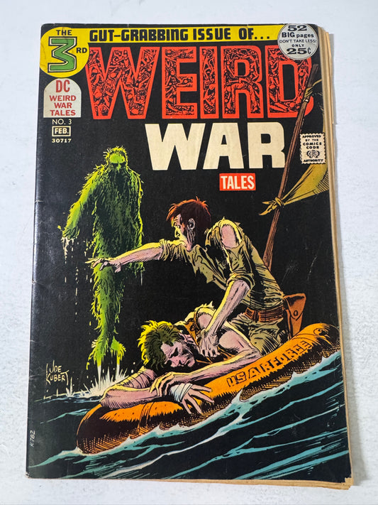 WEIRD WAR TALES #3 GD/VG Joe Kubert Cover