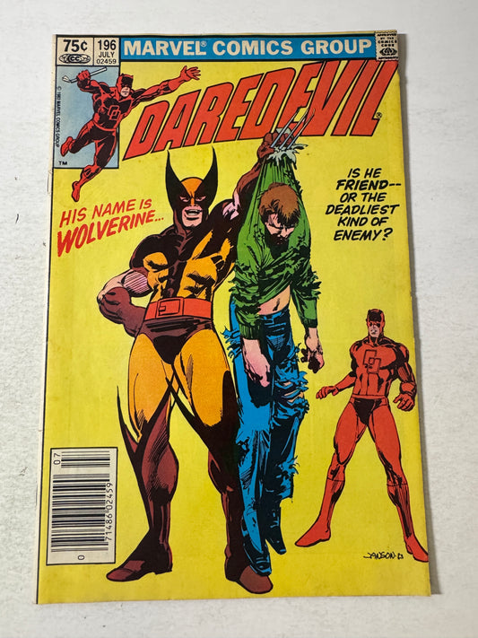 DAREDEVIL #196 VG+ CANADIAN PRICE VARIANT