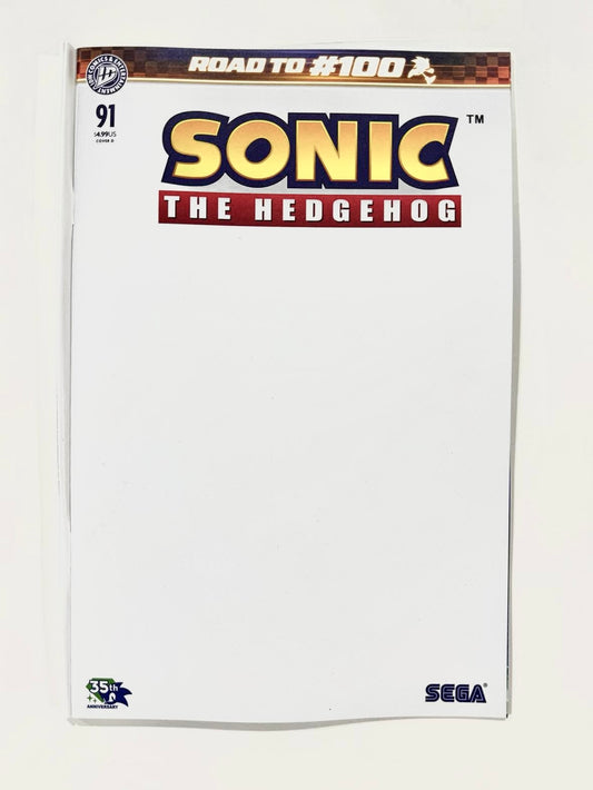 SONIC THE HEDGEHOG #91 NM Cover D Blank Variant