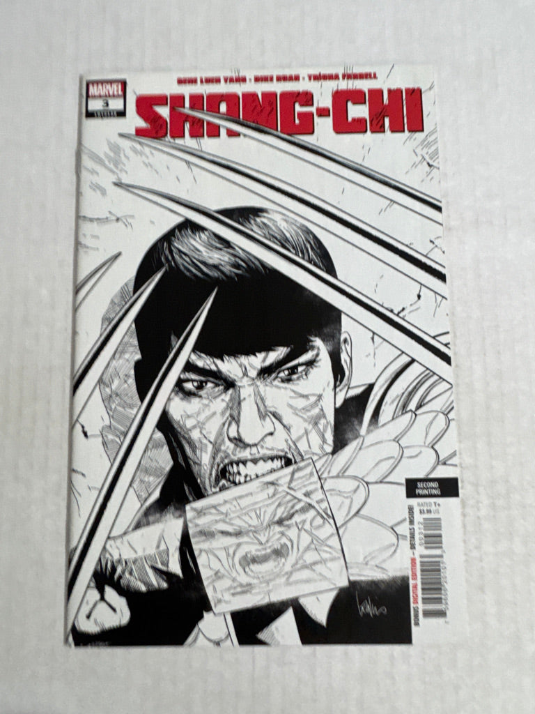 SHANG CHI #3 Vol 2 NM B/W Leinil Yu 2nd Print Variant