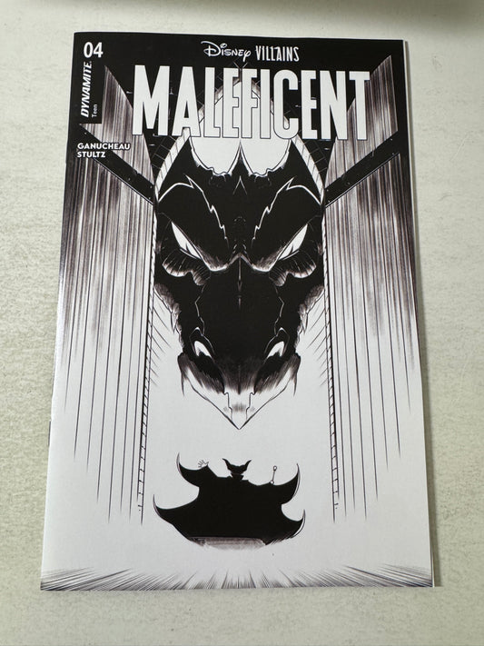 DISNEY VILLAINS: MALEFICENT #4 Vol 2 NM 1:5 B/W Variant