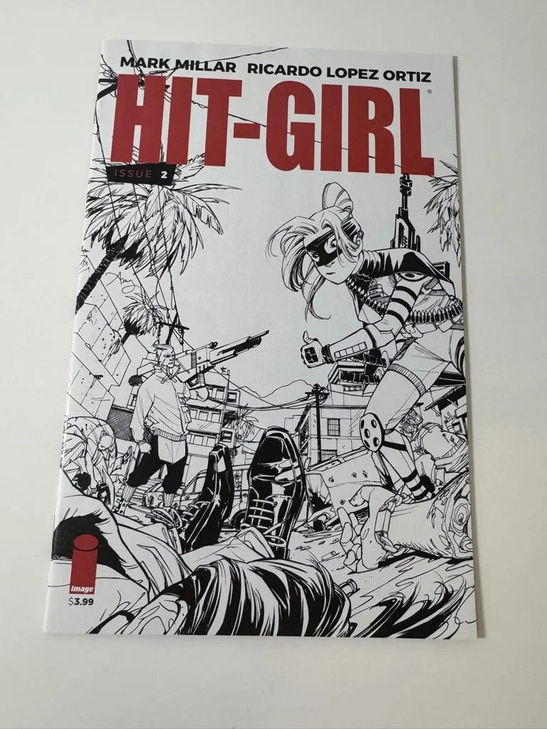 HIT-GIRL #2 Vol 2 NM B/W Variant