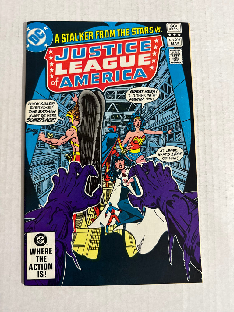 JUSTICE LEAGUE OF AMERICA #202 VF/NM George Perez Cover