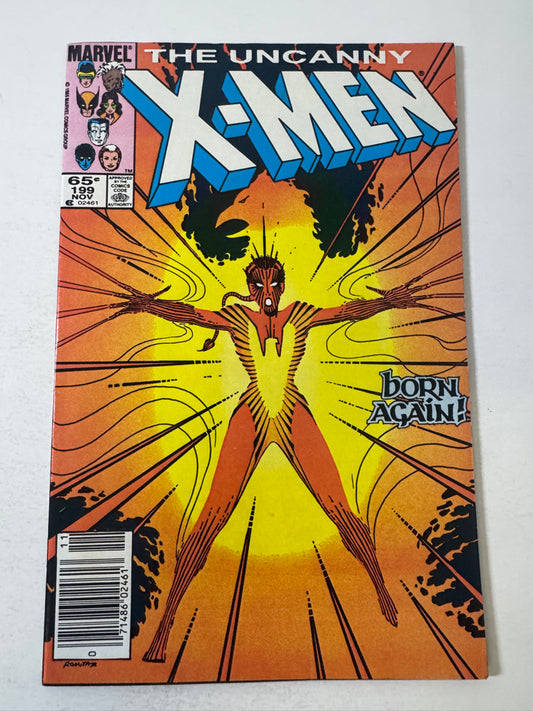 UNCANNY X-MEN #199 NM- NEWSSTAND 1ST APPEARANCE