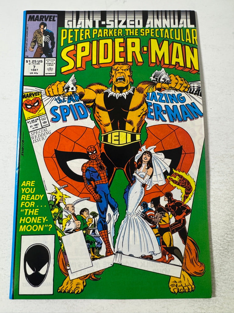 SPECTACULAR SPIDER-MAN ANNUAL #7 NM- John Romita Sr Cover