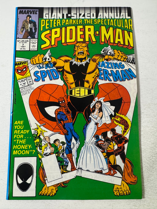 SPECTACULAR SPIDER-MAN ANNUAL #7 NM- John Romita Sr Cover