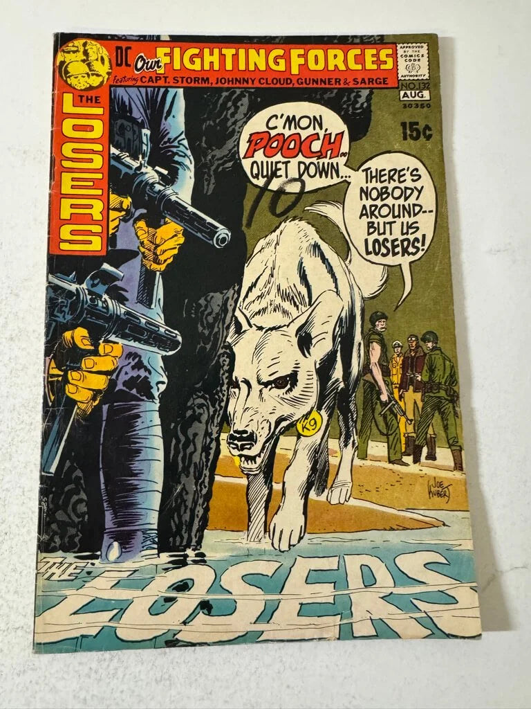 OUR FIGHTING FORCES #132 VG/FN  Joe Kubert Cover