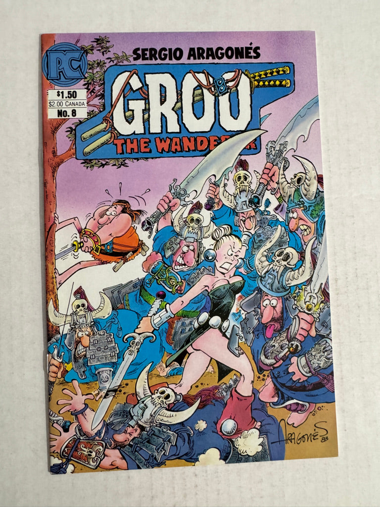 GROO THE WANDERER #8 VF/NM Sergio Aragones Cover