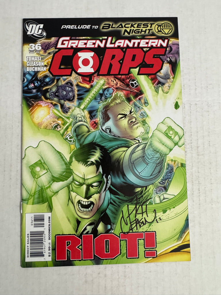 GREEN LANTERN CORPS #36 Vol 2 NM- SIGNED by Patrick Gleason