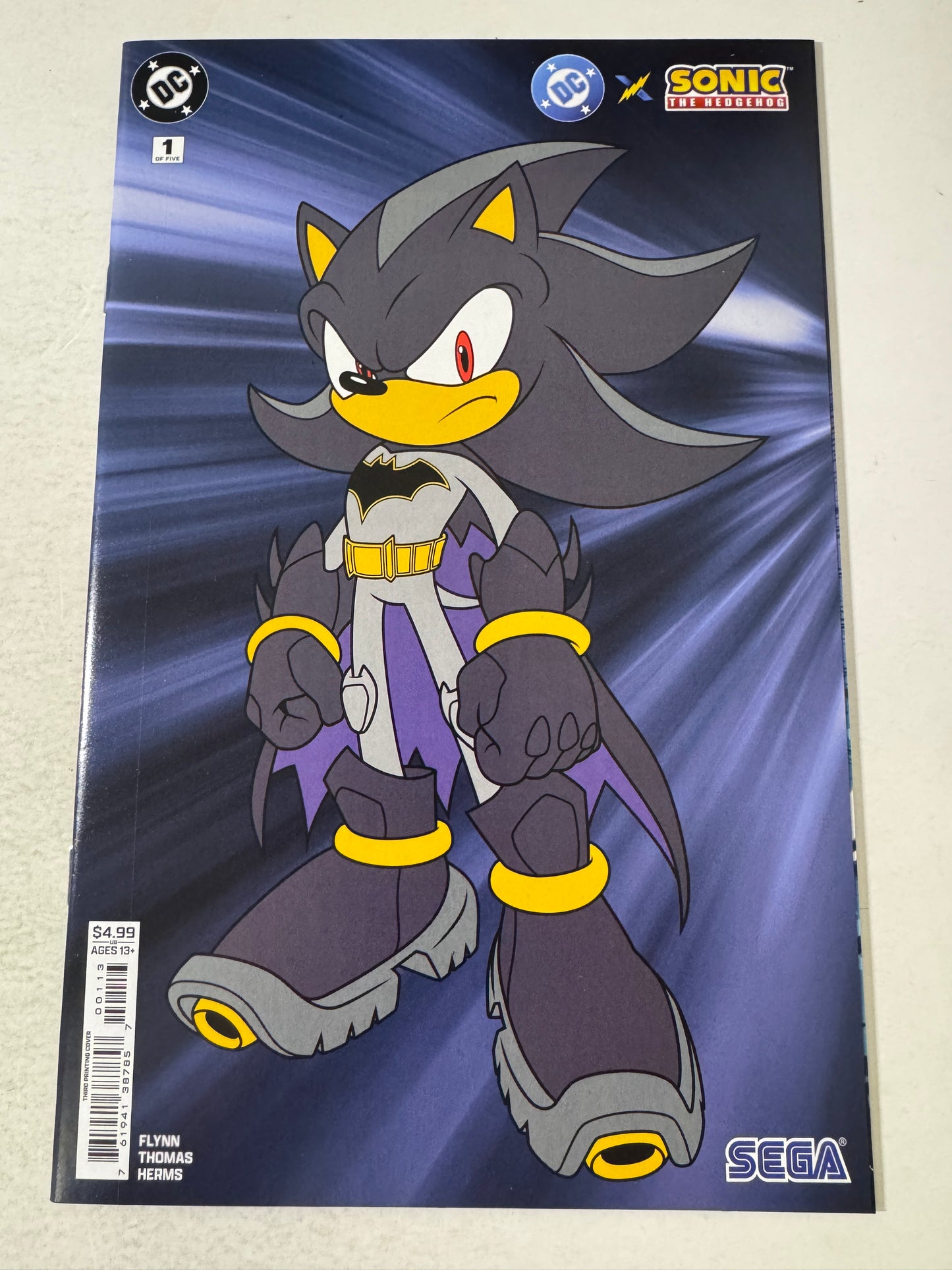 DC X SONIC THE HEDGEHOG #1 NM 3rd Print Variant