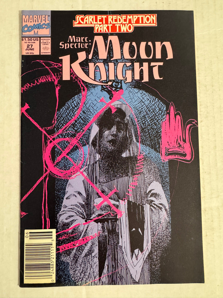 MARC SPECTOR: MOON KNIGHT #27 VF Bill Sienkiewicz Cover