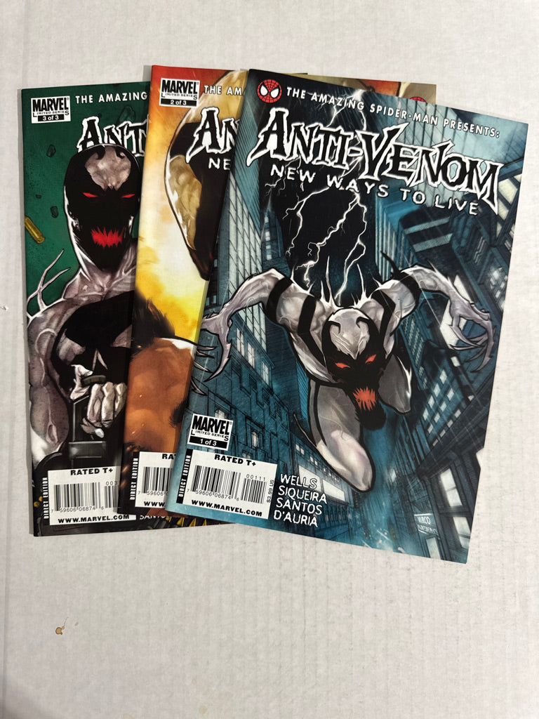ANTI-VENOM New Ways To Live #1-3 NM-