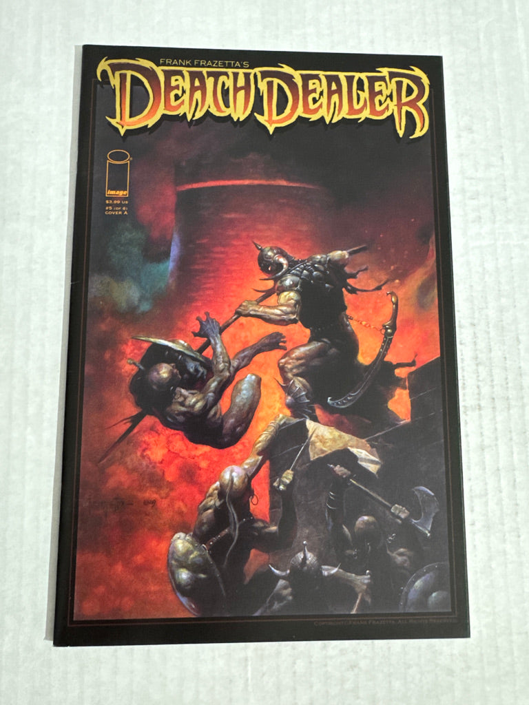 FRANK FRAZETTA'S DEATH DEALER #5 NM- 2nd Print Gold Foil Variant