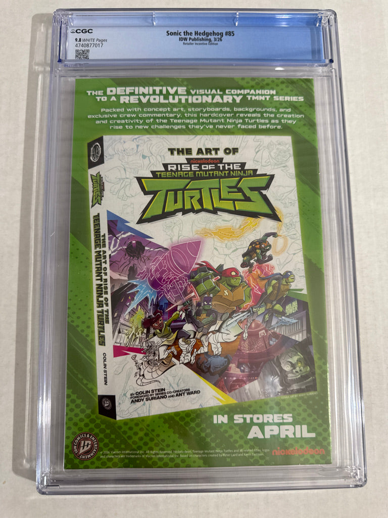 SONIC THE HEDGEHOG #85 CGC 9.8 1:10 Variant