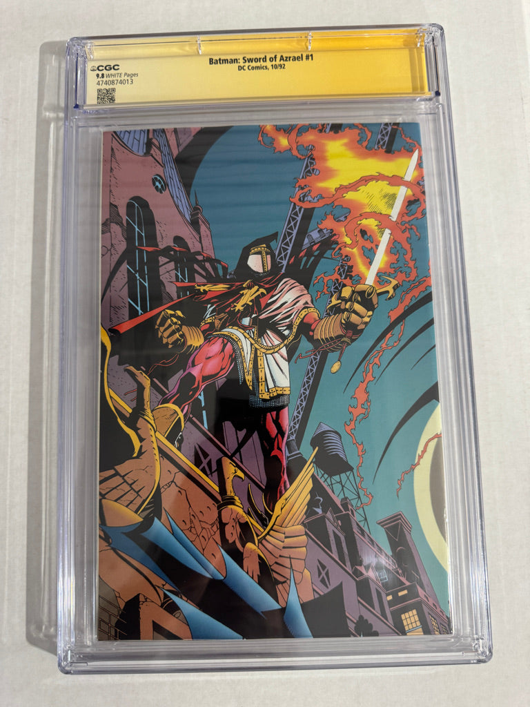 BATMAN SWORD OF AZRAEL #1 CGC SS 9.8 SIGNED by Joe Quesada 1ST APPEARANCE