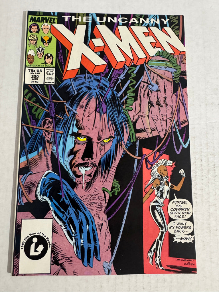 UNCANNY X-MEN #220 NM Marc Silvestri Cover