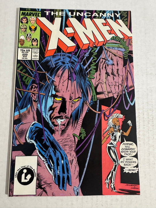 UNCANNY X-MEN #220 NM Marc Silvestri Cover