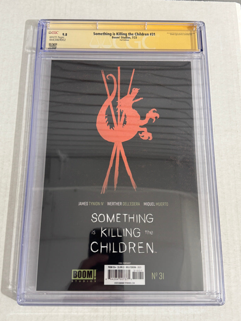 SOMETHING IS KILLING THE CHILDREN #31 CGC SS Virgin Foil Variant SIGNED 2x