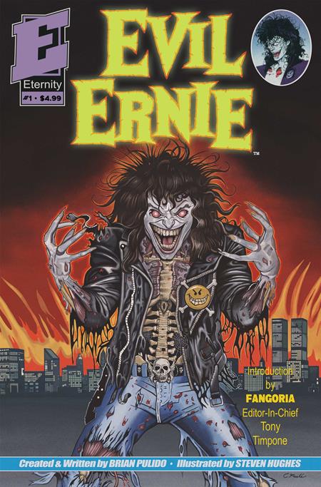 PRE-SALE: EVIL ERNIE #1 35TH ANNIVERSARY FACSIMILE EDITION CVR C ERIC MACHE GLOW IN THE DARK VAR
