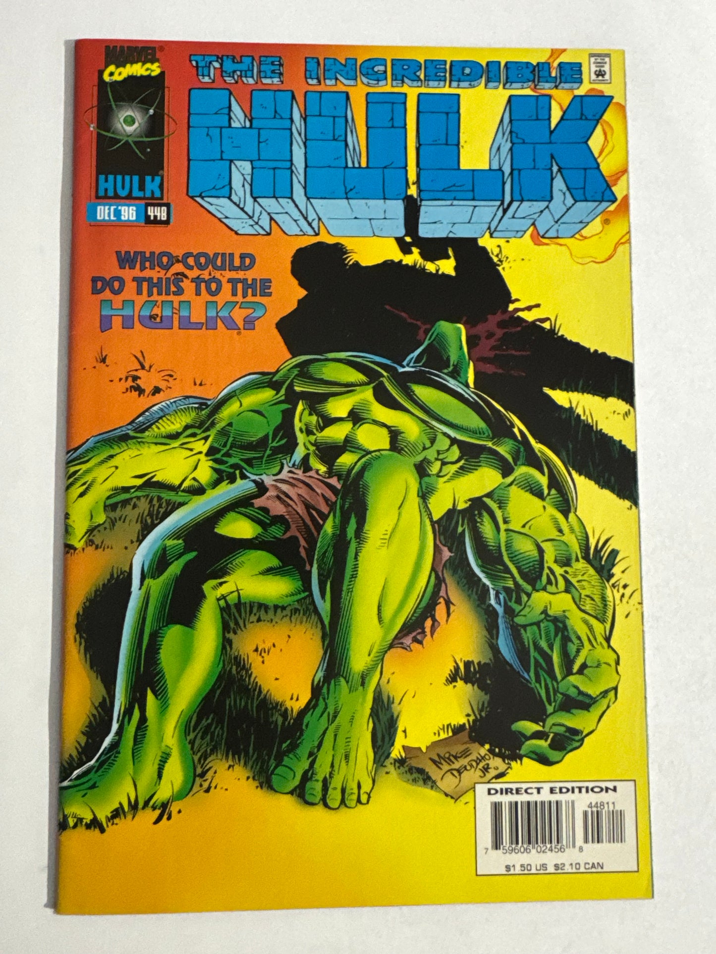 INCREDIBLE HULK #448 Mike Deodato Jr Cover